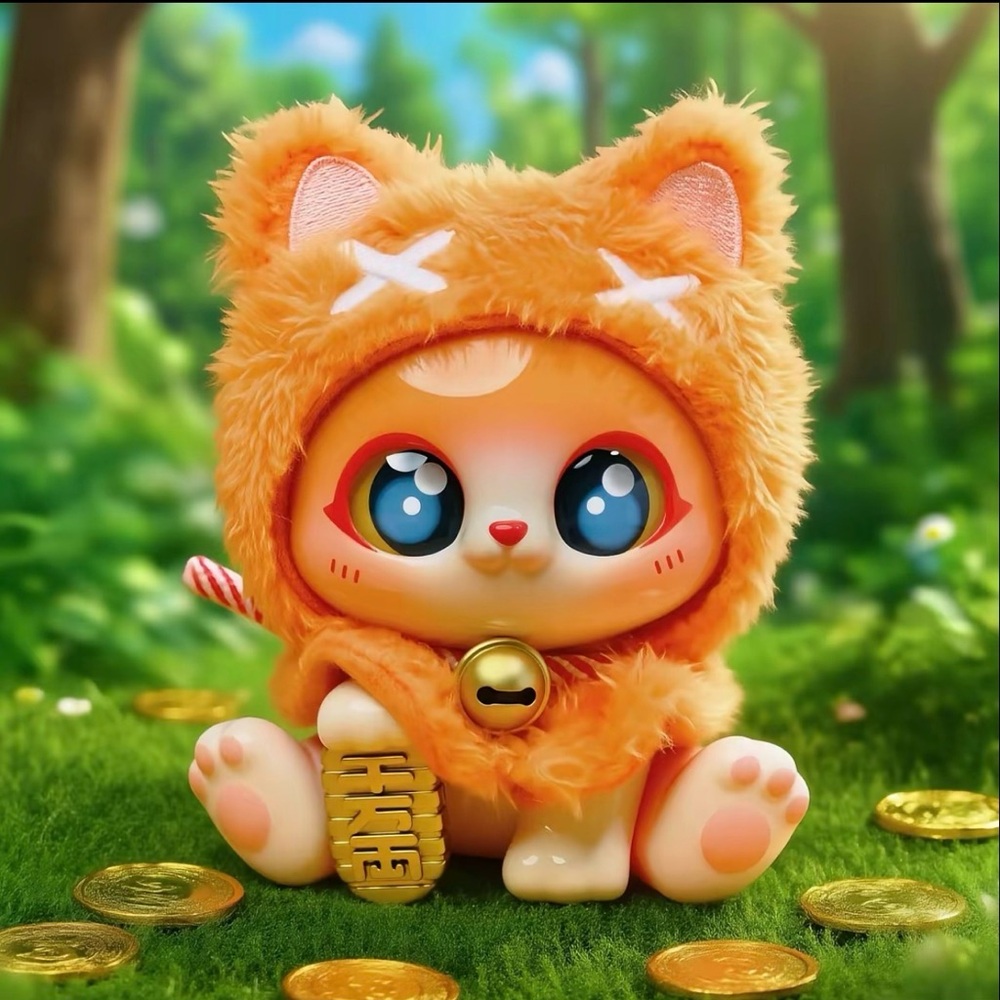 PICOCO Lucky Cloak Cat Series - Orange Cloak. Sealed Bag!!!
